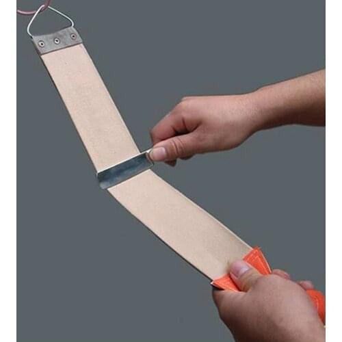 1 Pc Canvas Leather Sharpening Strop For Barber Open Straight Razor Sharpening Shave Razor Sharpening Strap Tool Dropshipping
