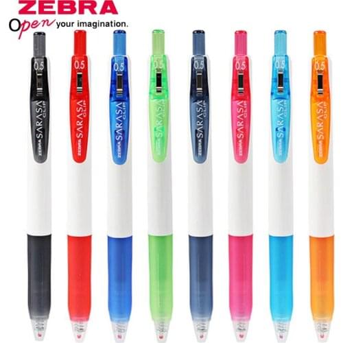 ZEBRA Color Gel Pen JJZ15W 3pcs Candy Color Press Bullet Tip Pen Gel Student Multicolor Painting Stationery 0.5/0.38mm