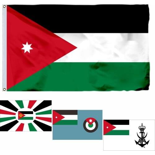 Jordan Royal Standard Army 1959 Flag 3X5ft Air Force 90X150cm 60x90cm 21x14cm Naval Ensign Banner