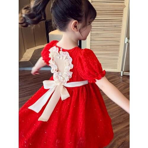 Girls' summer dresses 2021 new childrens summer dresses, hanfu girls, princess dresses, childrens dresses, summer Lolita dress