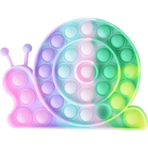 Hot Sale Snails Animals Simple Dimple Push Fidget Toys Game Sensory Kids Anxiety Relax Toy Anti-Stress Children Autism Toy