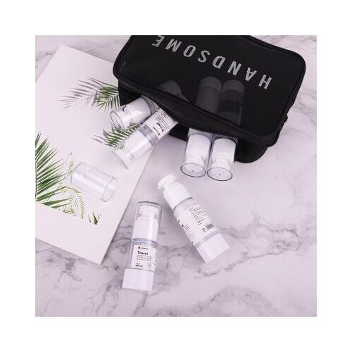 Vacuum Travel Sub Bottle Set Press Type Small Sprinkling Pot Spray Bottle Make-Up Water Water Supply Emulsion Empty Bottle Trip