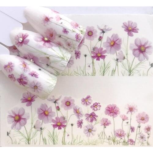 Nail Sticker Manicure Flower Nail Sticker Multiple Designs Non-toxic Christmas Style Sticker Winter Nail Decoration For Salon