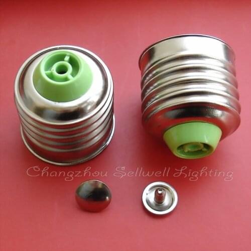 New!lamp-base E27 Nickel Iron Free Solder Green Free Shipping D201