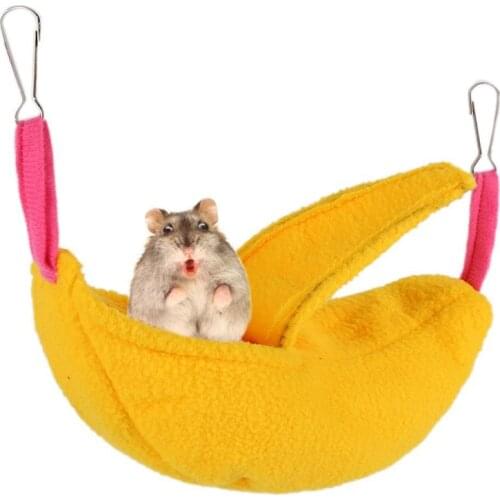 New Designer Banana Shape Pet Hammock Ferrets Guinea Pig Cat Hanging Bed For Cats Rodents Hammock For Hamster Pets Supplies
