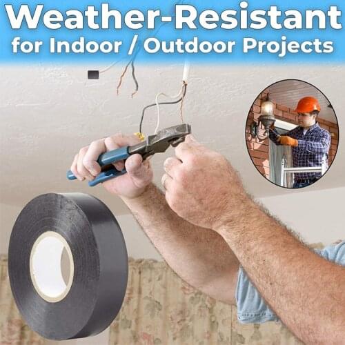 10meter Wire Flame Retardant Electrical Insulation Tape High Voltage PVC Electrical Tape Waterproof Self-adhesive Tape