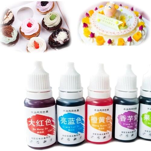 1Pc 10ML Macaron Cream Food Coloring Ingredients Cake Fondant Baking Cake Edible Color Pigment Baking & Pastry Tools 13 colors
