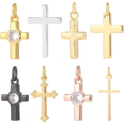 Crosses Jewelry Charms for Jewelry Making Jesus Cute Charm Pendant Charms for Earrings Necklace Bracelet Make Gold Copper
