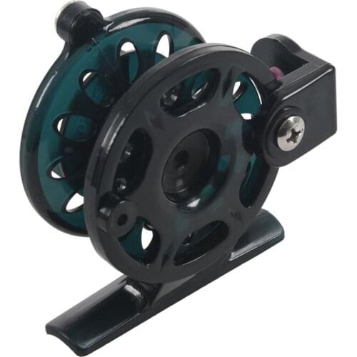 Transparent gray Winter Fishing Plastic Ice Fishing Reel Fly Fishing Reels Pesca
