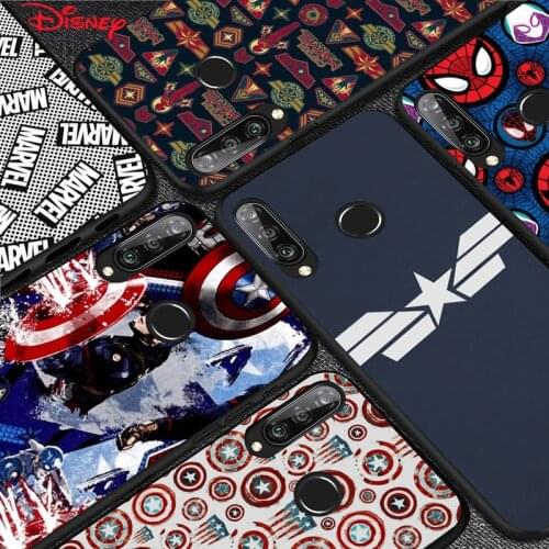 TPU Silicone Cover Captain America Marvel For Huawei P40 P30 P20 Pro P10 P9 P8 Lite E Plus 2019 2017 Phone Case