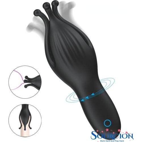Sourcion Vibration Masturbator Cup Massage for Men Penis Delay Lasting Trainer Penis Stimulate 10 Speed Erotic Sex Toys for Male