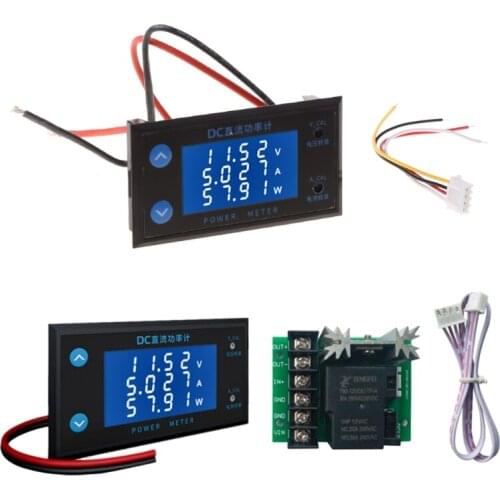 DC 0-200V 10A LCD Display High Precision Power Detector Voltage Current Power Meter Tester Voltmeter Ammeter