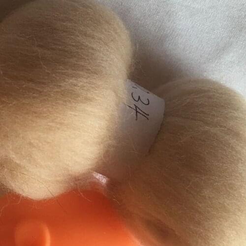 WFPFBEC 70s Australia COMBED 100% WOOL fiber merino diy wool for neddles felting 50g 100g NO.34