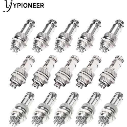 YPioneer C20141-143 GX16 Butting Aviation Connector Plug Docking Female & Male 4pin 5pin 8pin Circular Connector