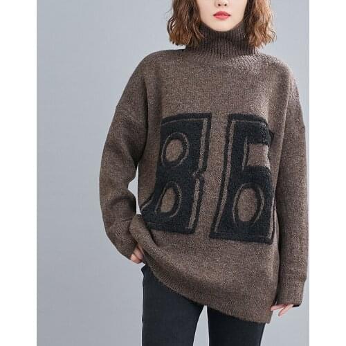 NYFS Korean Big size Turtleneck Woman Sweater Autumn and Winter Clothing 2021 New Loose Korean Knit Sweaters