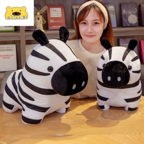 1Pcs Zebra Plush Toy Pillow Soft Simulation Stuffed Animals Cushion Sofa Decor Cartoon Toys for Children Girl Gift Cute Plush