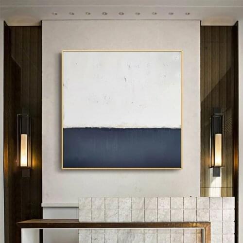 100% Hand Painted Abstract Oil Paintings On Canvas Modern Geometric Decor Wall Landscape Pictures Home Decoration No Frame