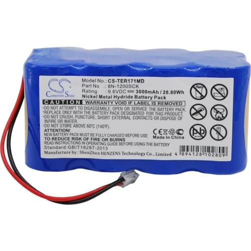2021 Battery For Terumo 8N-1200SCK infusion pump TE-171,infusion pump TE-172,TE-171,TE-172 3000mAh / 28.80Wh