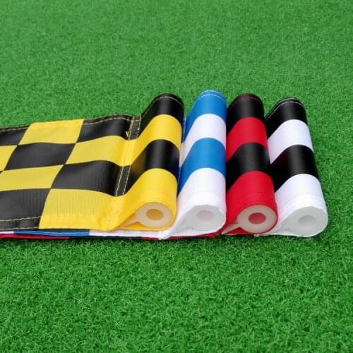 9 pcs golf course assored color and checks size 51 x 36 cm golf tube flags