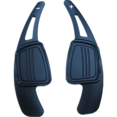 2pcs Aluminum Steering Wheel Shifter Paddle Shift Extension For Audi A4 B9 A5 Q2 Q7 S3 S4 TT TTS 2016 2017