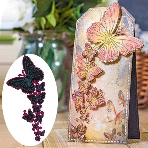 Butterfly Border Frame Metal Cutting Dies Stencil for DIY Scrapbooking Embossing Photo Album Decoration Card Craft Die Cut