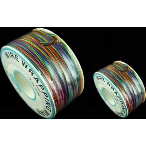 Free shipping 1roll/250M 30AWG Eight colors Ok wire 30# jumper wire Flying lead single core tinned copper wire