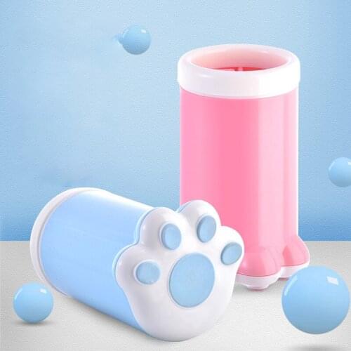Pet Foot Cleaning Brush Cup Soft Silicone Cat Dog Puppy Foot Paw Cleaner Cute Cleaning Tool Plastic Washing Pet Accessories
