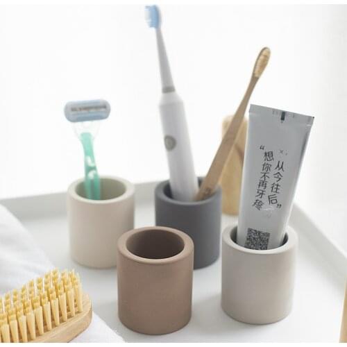 Diatom earth toothbrush holder adsorption odor toothbrush cup bathroom supplies dry absorbing toothbrush holder