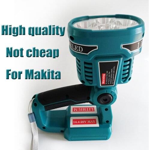 For Makita(NO Battery,NO Charger)Pistol/Portable 12W 18V LED Lamp Flashlight Lithium Battery USB Outdoor Emergency Lighting