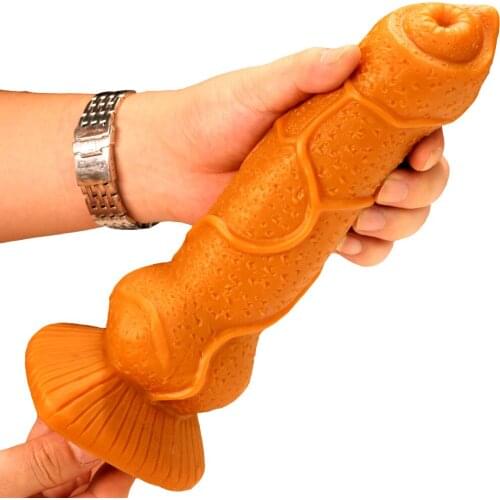Penis Animal Fake Penis Liquid Silicone Gold Long Big Dildos Sex Toys for Couples Lesbian Big Horse Animal Dildos Toys Adult