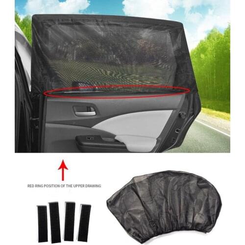 Car Window Net Cover Car Sun Visor Camping Travel Sun Visor Net Anti-ultraviolet Mosquito Net Round Large Car Off-road Vehicle