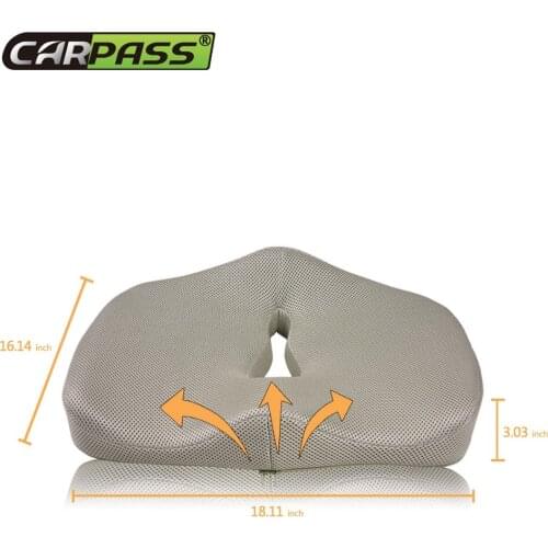 MEMORY FOAM Seat Massage Cushion For Chair Office,Vehicles,Home Use Automobile Seat Covers Universal FIt For Ford, Toyota car