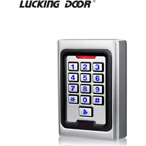 Backlight Keypad Metal Case Waterproof access control outdoor key 2000 Users 125khz RFID Card Reader Access Control System