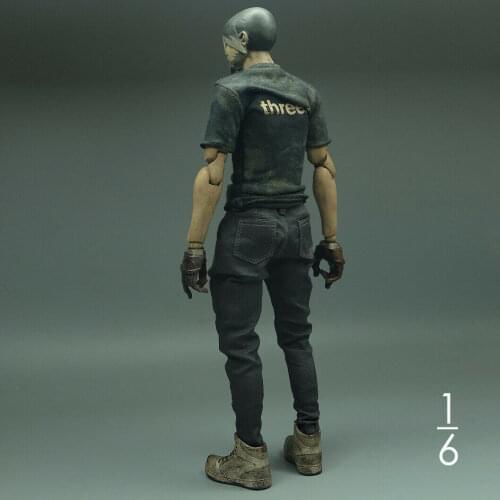 1/6 Scale Trendy Dark Grey Crotch Pants Model for 12" Action Doll