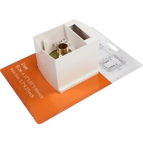 DREAMRV White Outdoor Shower Box Kit Black/White RV Accessories Water In and Out Function Blister Packing Caravan Accessories