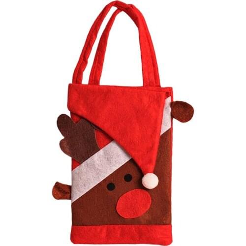 Non-woven Fabrics Children Candy Bags Christmas Gift Bag Handbag Pocket Pouch Containers Event Supplies Ornament Decoration