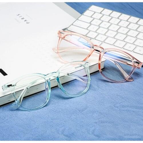2020 New Women New Anti-Blue Light Eyeglasses Fashion Vintage Square Plastic Myopia Glasses Men Computer Optical Eye Glasses