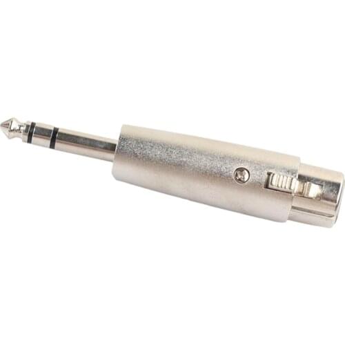 1/4inch TRS Male To 3Pin XLR Female Adapter Converter For Mic Amplifier