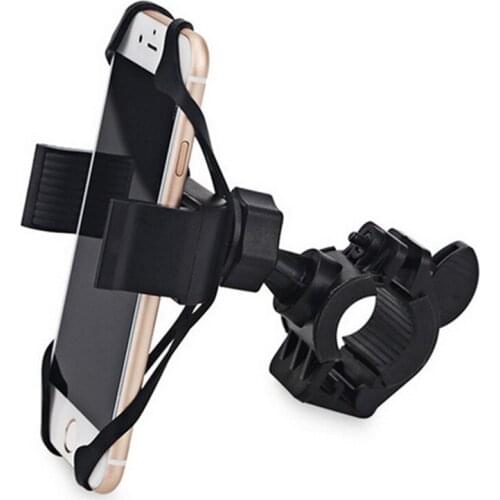 Fonoun Bicycle Mobile Phone Carrier Mount Antiskid Firm Anti Shock with Silicone Support Band 20-36mm FN29005