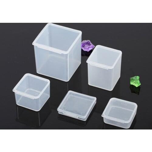 PP Transparent Plastic Storage Box Small Case Pack boxes DIY Making Part Material Accessories Supplies