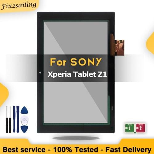 Touch For Sony Xperia Tablet Z Z1 SGP311 SGP312 SGP321 10.1" INCH Front Glass Panel Digitizer Sensor Free Shipping And Tools