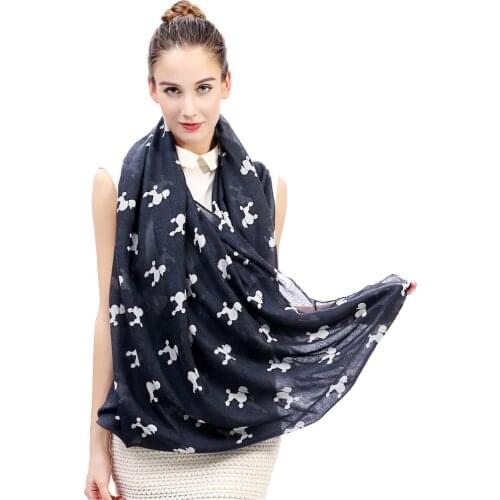 Poodle Dog Puppy Animal Print Womens Infinity Circle Loop Scarf Gift Ideas