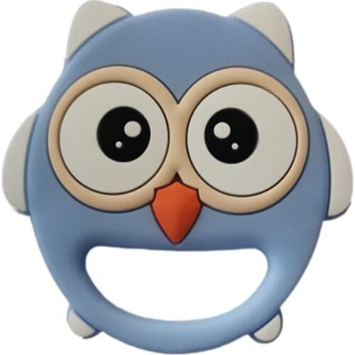 Silicone Animal Shaped Baby Teether Pendant Nursing Sensory Teething Pacifier DIY Necklace Chain Nursing Accessories