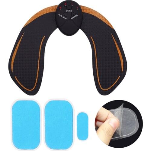 Smart EMS Hips Trainer Electric Muscle Stimulator Wireless Abdominal ABS Stimulator Fitness Body Slimming Massager Gel Patch