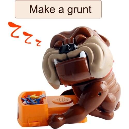 Besegad Funny Tricky Games Bad Dog Chew Bone Action Games Biting Wake Dog Interactive Toys for Party Family Parents Kids Friends