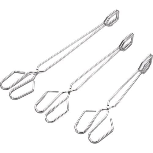 Barbecue Steel Scissors Type Grilled Food Clip BBQ Food Clamps Fire Picking Accessories Anti-Scalding Tongs Clamp C3N5