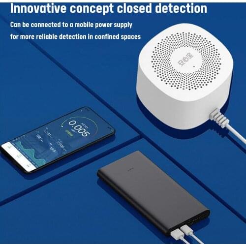 Air Quality Tester Phone APP CO2 TVOC Monitor Formaldehyde Carbon Dioxide Detector Temperature Monitor Gas Analyzer Home Tools