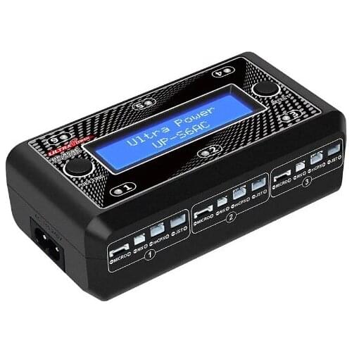 Ultra Power UP-S6AC 6x4.35W 1S AC/DC LiPO/LiHV Battery Charger With Micro MX mCPX JST