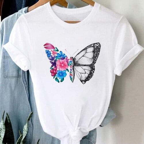 2021 Women Clothing Fashion T-shirts harajuku Graphic t shirt Top Female Summer Short Sleeve Tee Shirt Femme Casual T-shirt