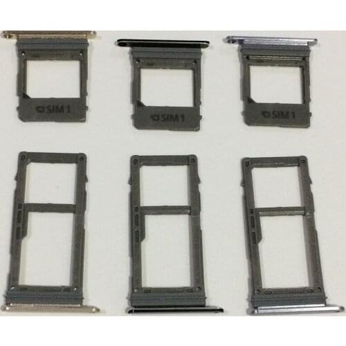 100Set/lot Micro SD Memory Card Holder Slot & Dual Sim Card Tray Adapter For Samsung Galaxy A530 A8 2018 Replacement